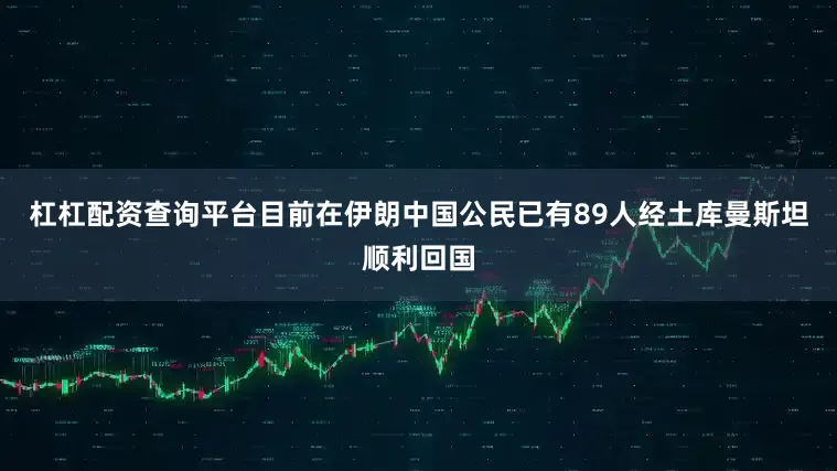 杠杠配资查询平台目前在伊朗中国公民已有89人经土库曼斯坦顺利回国